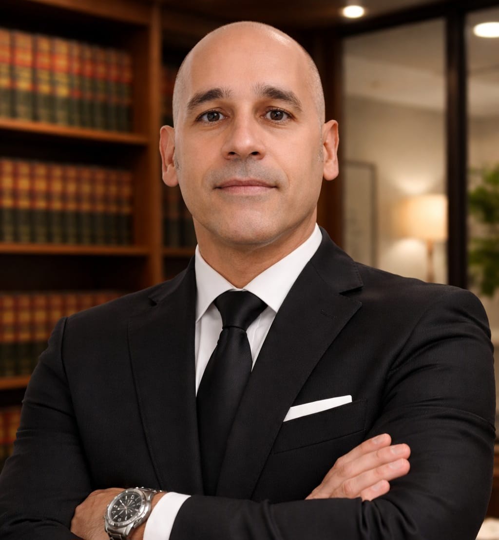 Bruno Melanda Mendes, advogado, em ambiente profissional